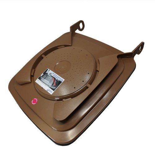 Madendeckel für 120 Liter Mülltonnen in braun