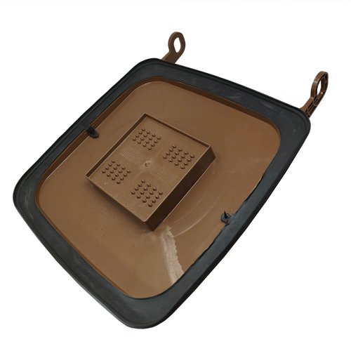 Preview: Madendeckel für 120 Liter Mülltonnen in braun