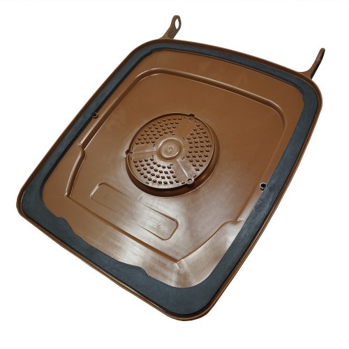 Preview: Madendeckel für 240 Liter Mülltonnen in braun