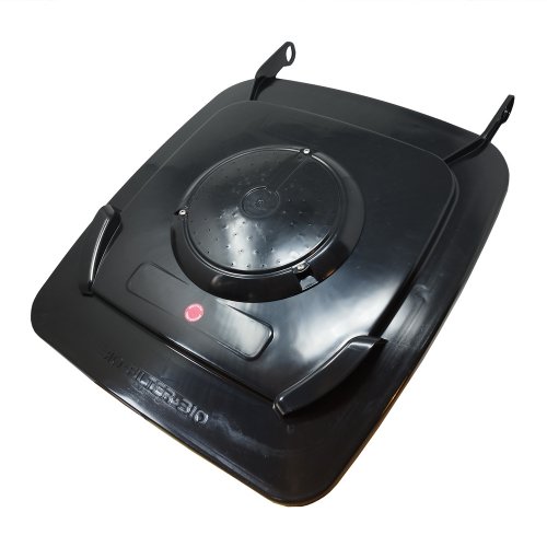 Madendeckel für 240 Liter Mülltonnen in schwarz