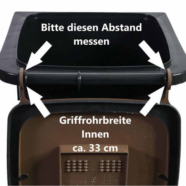 Madendeckel für 120 Liter Mülltonnen in grün