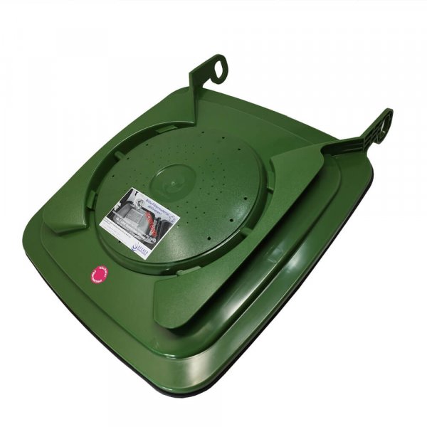 Madendeckel für 120 Liter Mülltonnen in grün