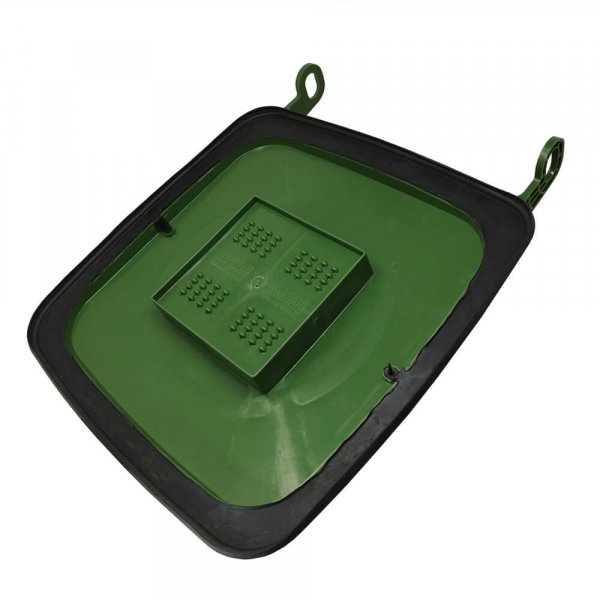 Madendeckel für 120 Liter Mülltonnen in grün