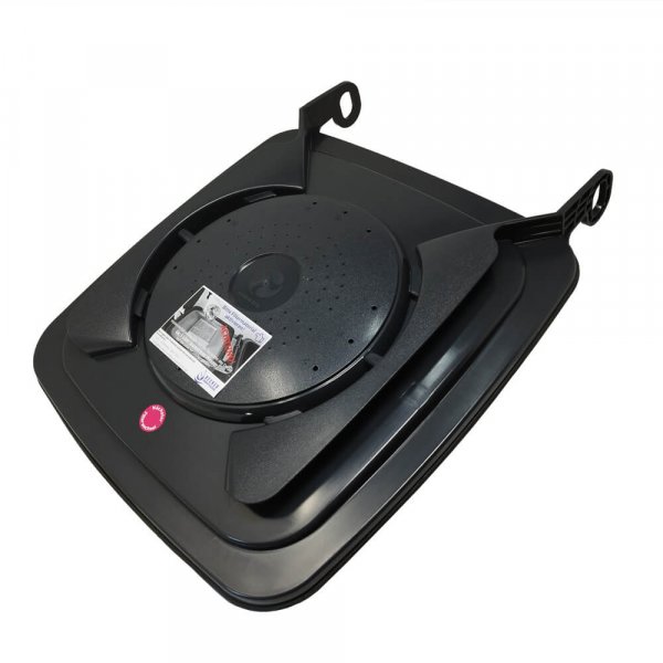 Madendeckel für 120 Liter Mülltonnen in schwarz