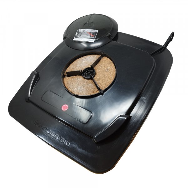 Madendeckel für 240 Liter Mülltonnen in schwarz