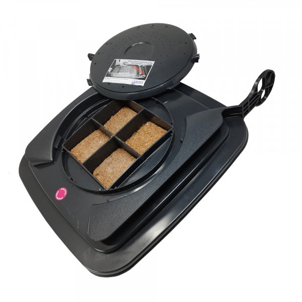 Madendeckel für 60-80 Liter Mülltonnen in schwarz