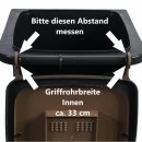 Mobile Preview: Madendeckel für 120 Liter Mülltonnen in grün