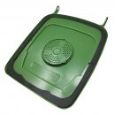 Mobile Preview: Madendeckel für 240 Liter Mülltonnen in grün